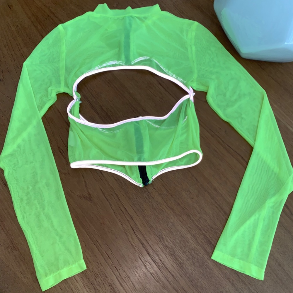 Superdown | Neon Reflective Rave Top - Picture 4 of 6